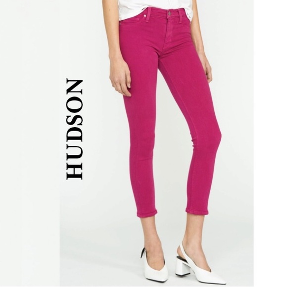 Hudson Nico Skinny size 28 in Magenta - Picture 3 of 9